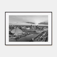 Memphis Landscape B&W Poster