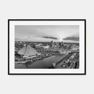 Memphis Landscape B&W Poster