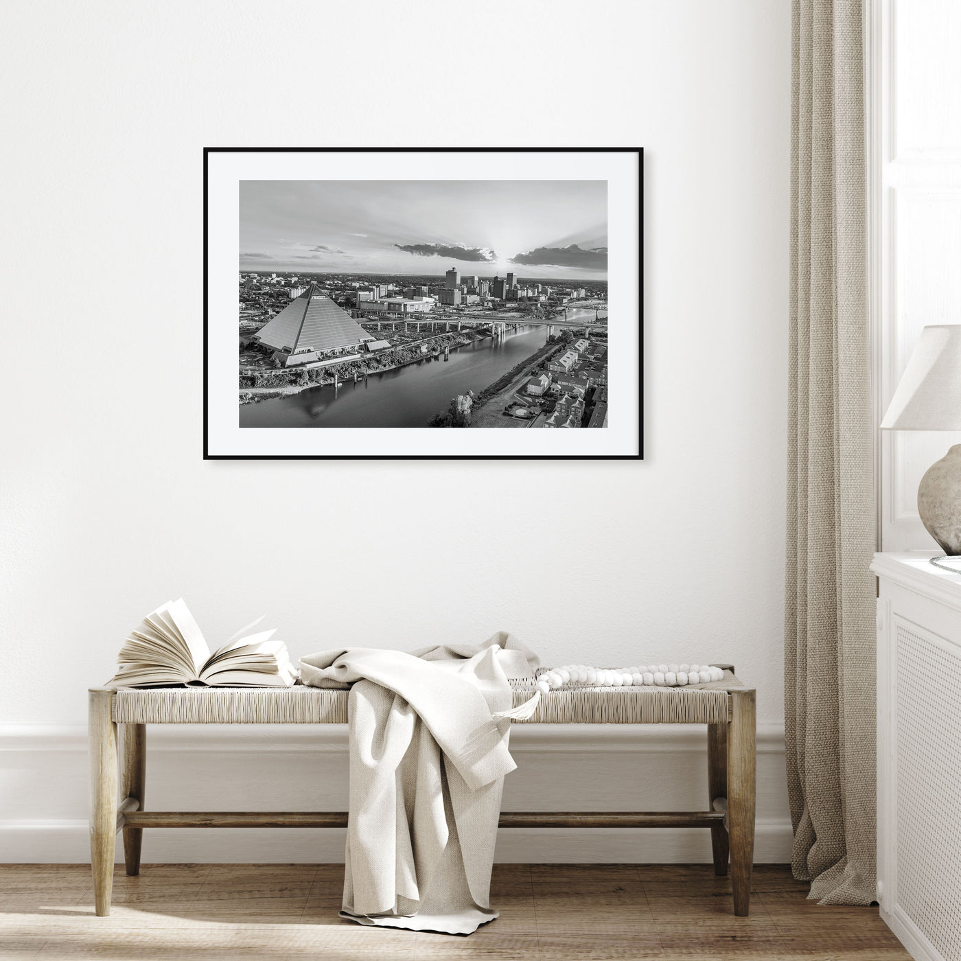 Memphis Landscape B&W Poster