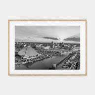 Memphis Landscape B&W Poster