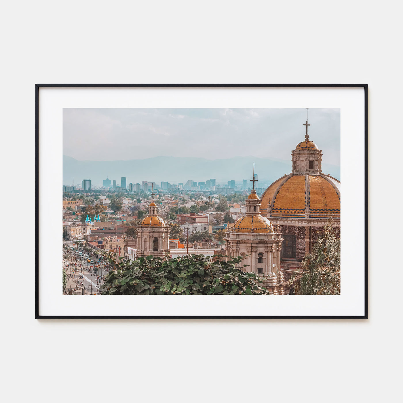 Mexico City Landscape Color Poster