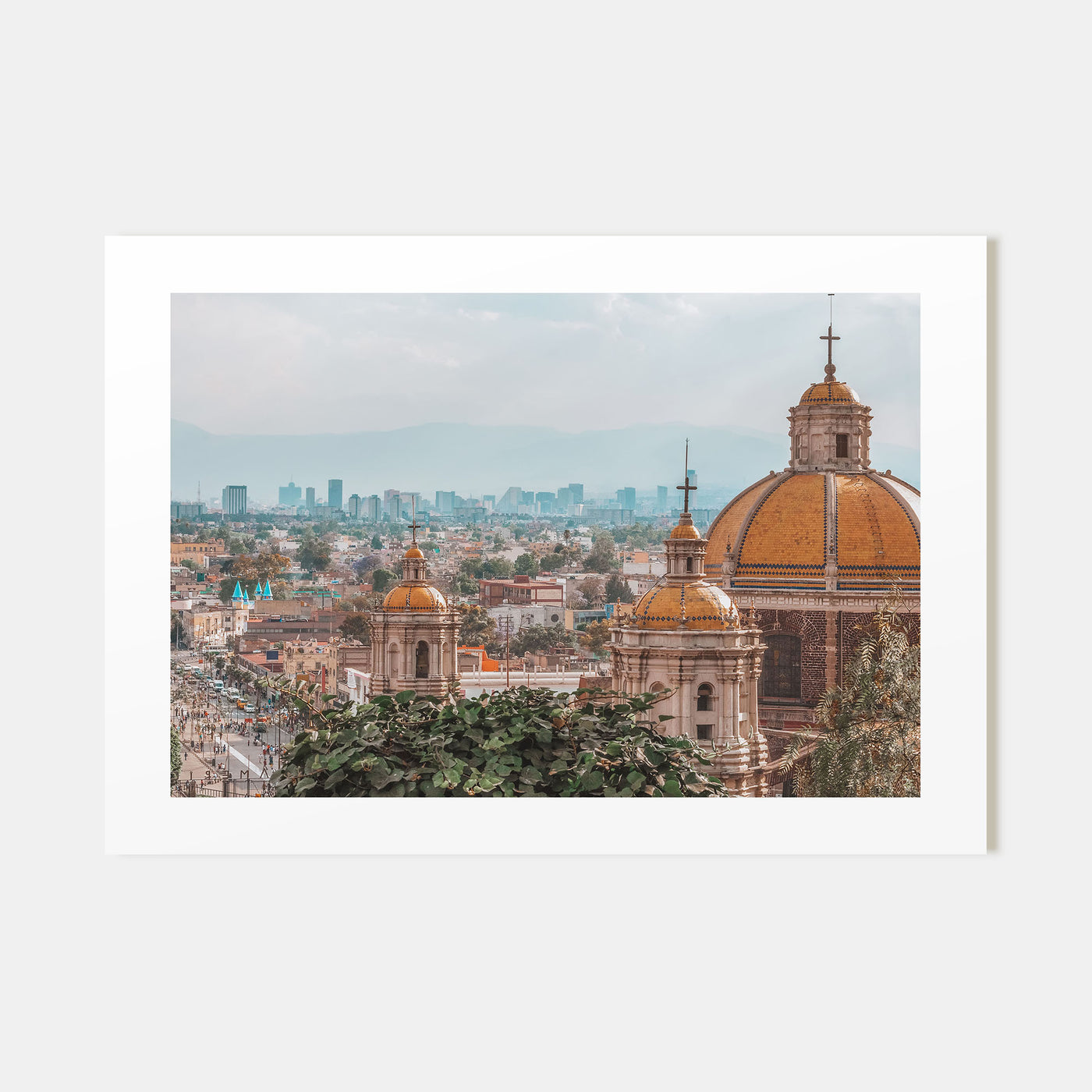 Mexico City Landscape Color Poster