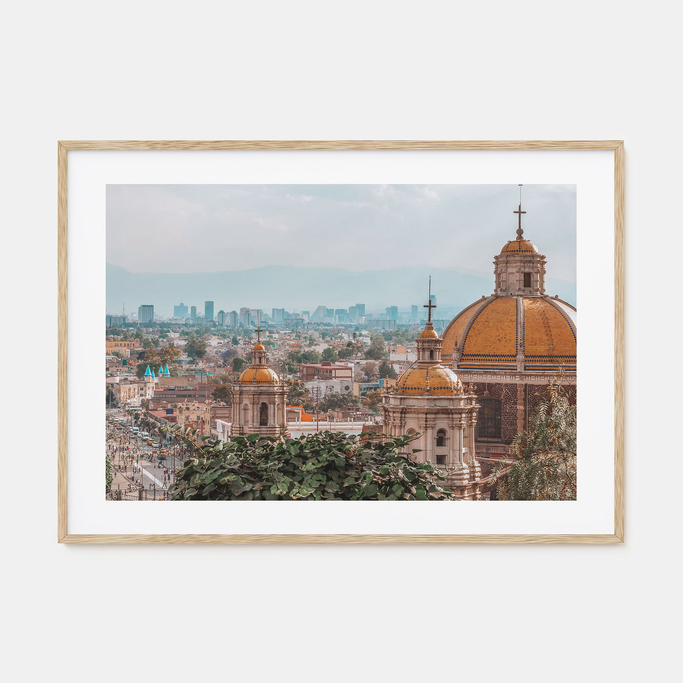 Mexico City Landscape Color Poster