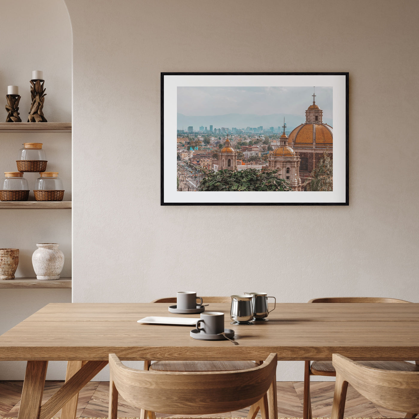 Mexico City Landscape Color Poster