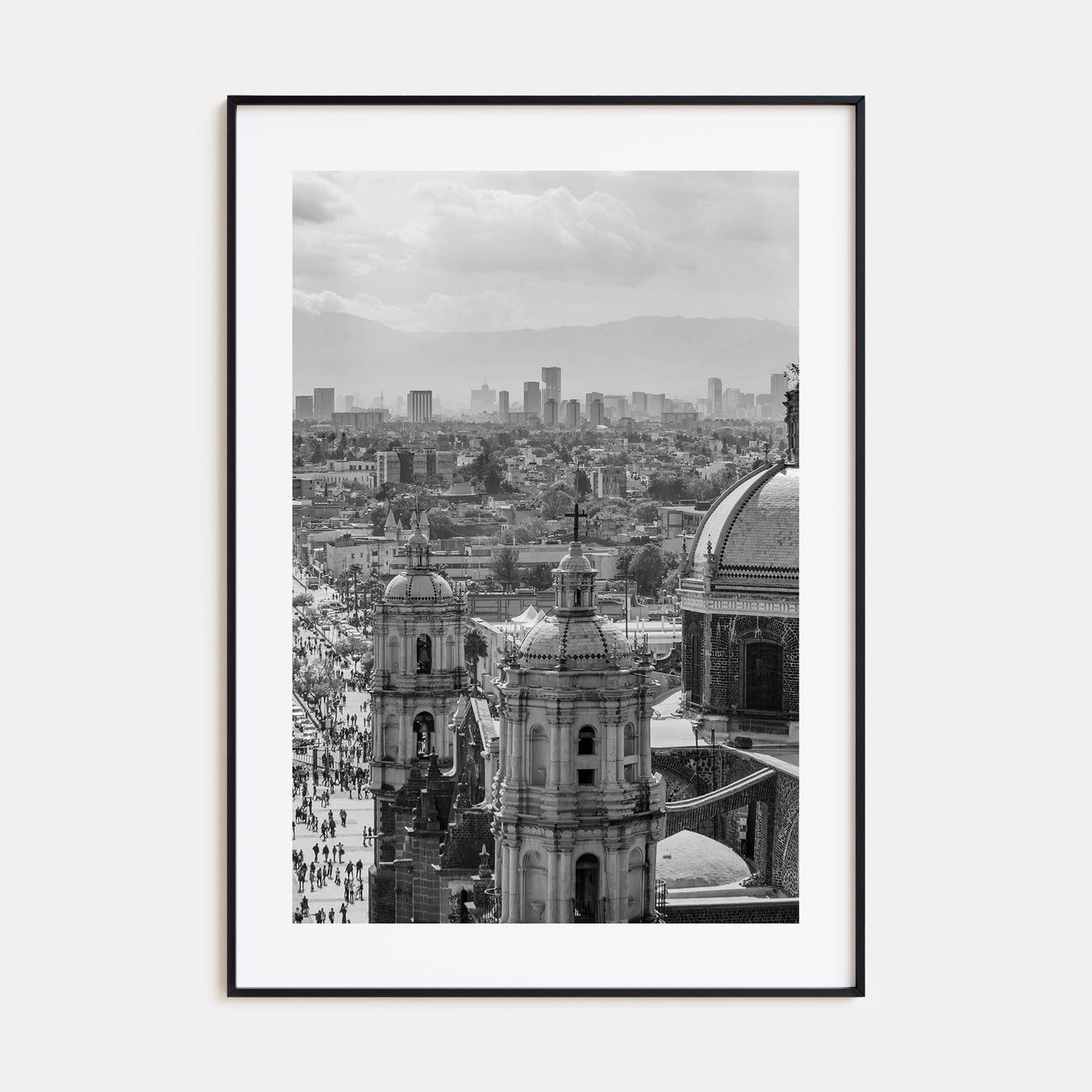 Mexico City Photo B&W Poster