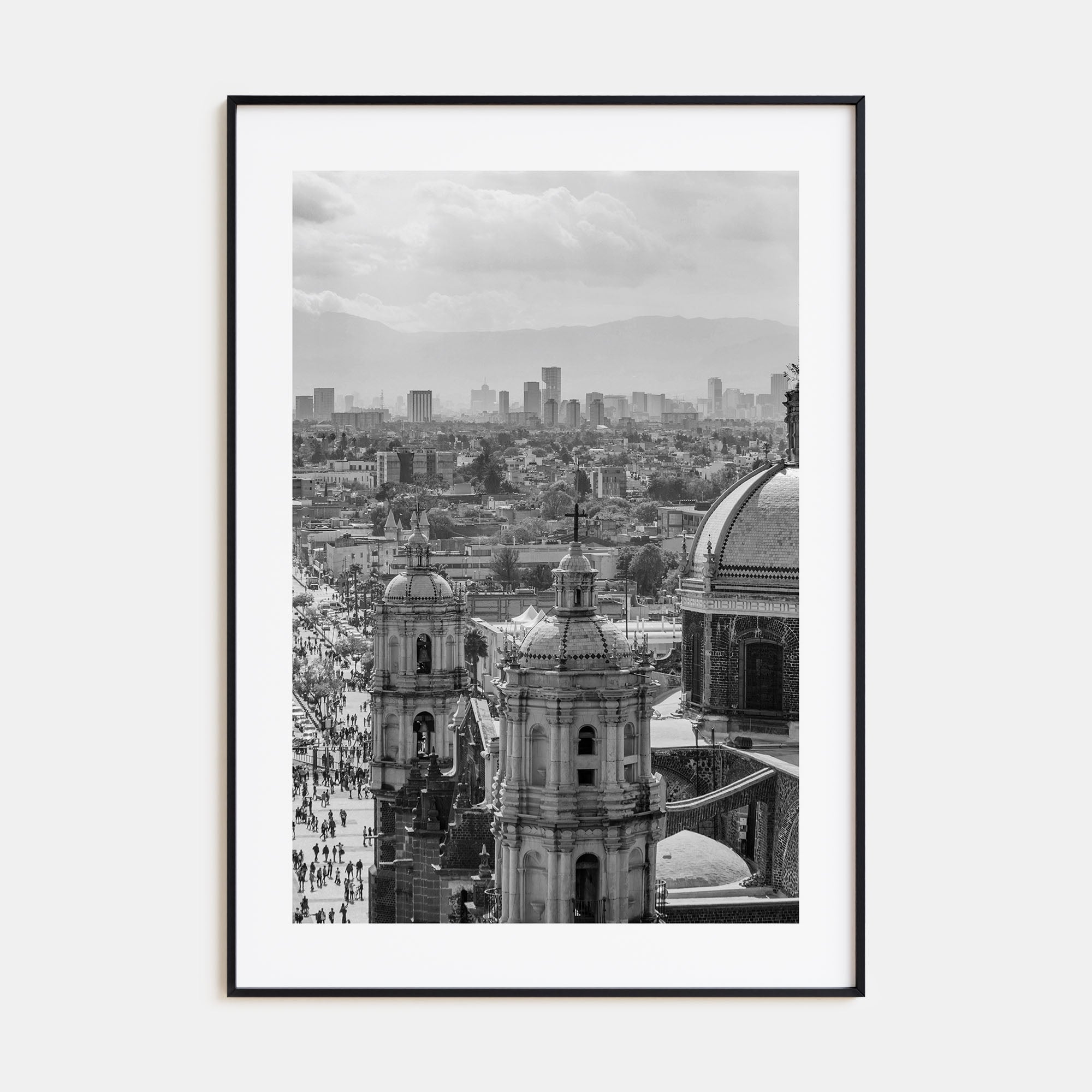 Mexico City Photo B&W Poster