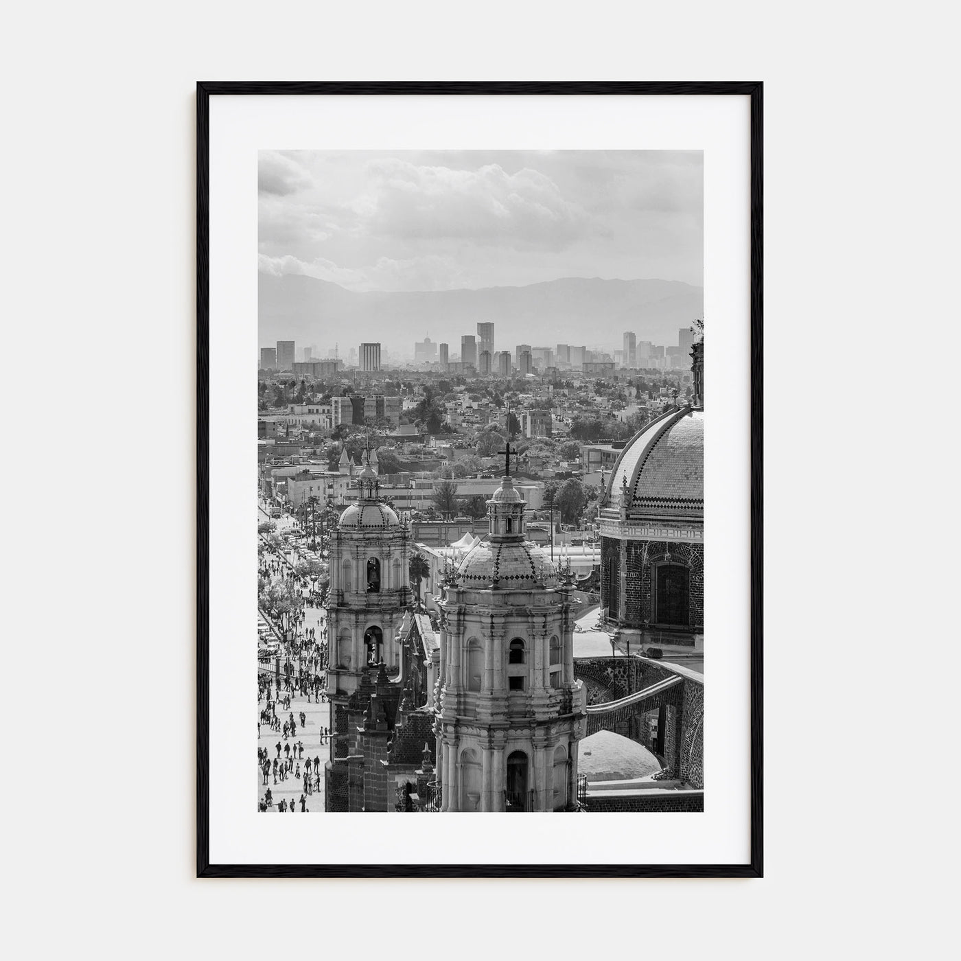 Mexico City Photo B&W Poster