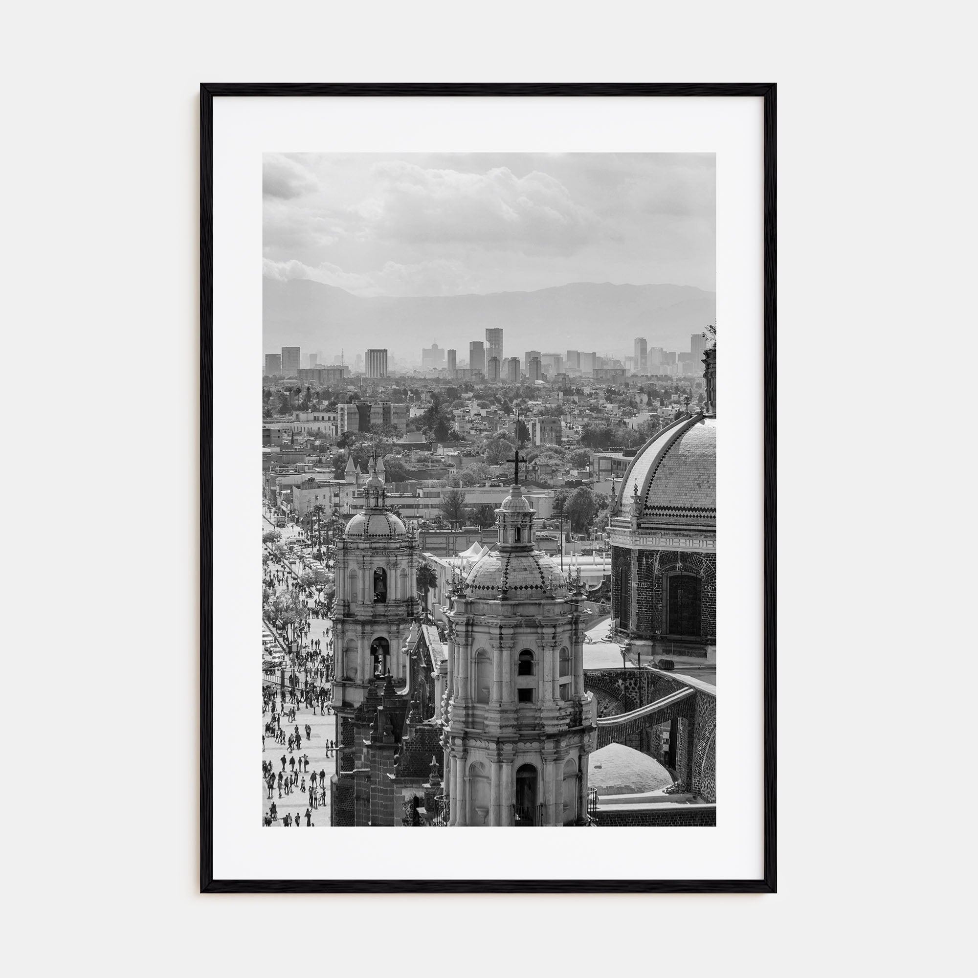 Mexico City Photo B&W Poster