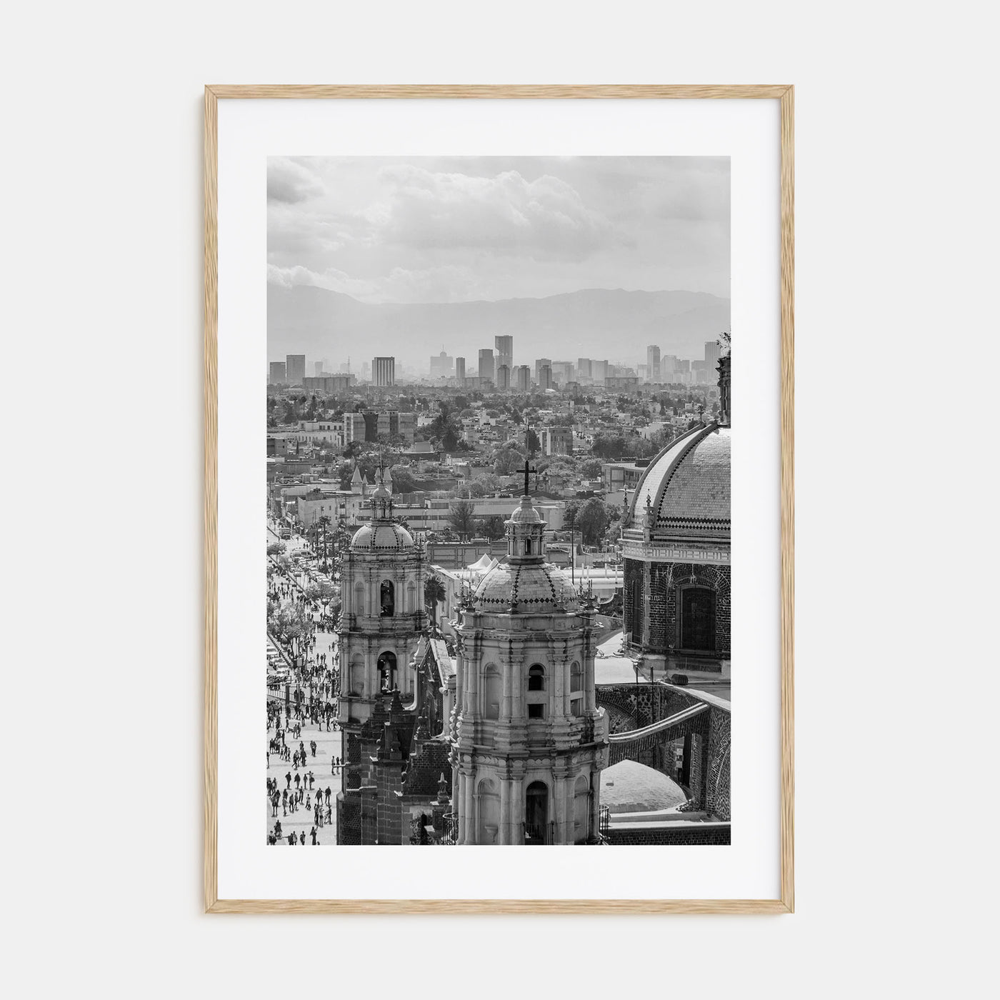 Mexico City Photo B&W Poster