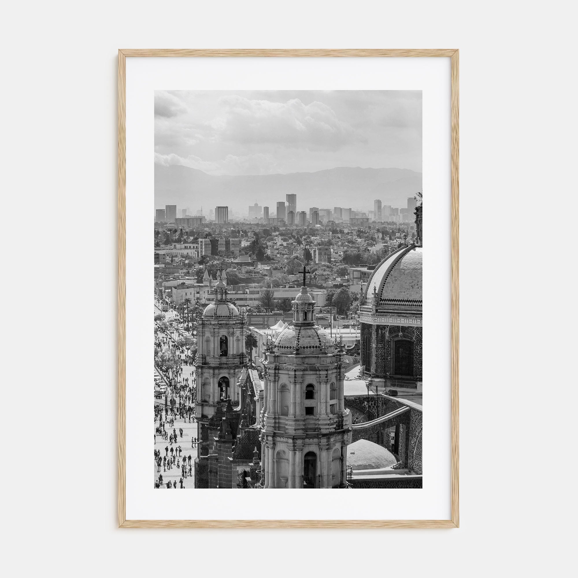 Mexico City Photo B&W Poster