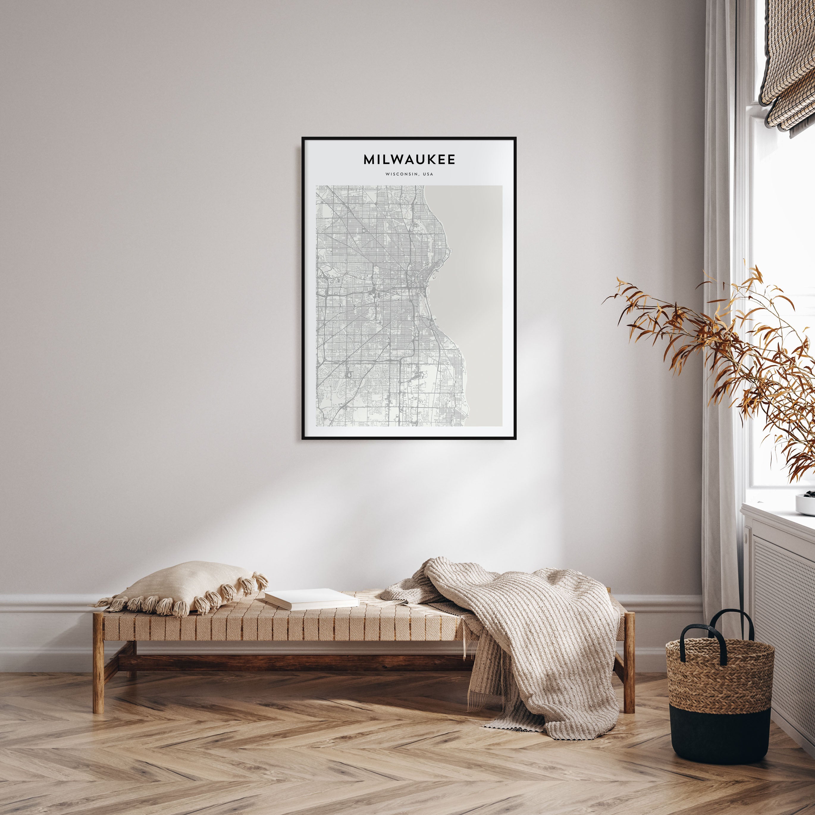 Milwaukee Map Portrait Poster