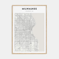 Milwaukee Map Portrait Poster