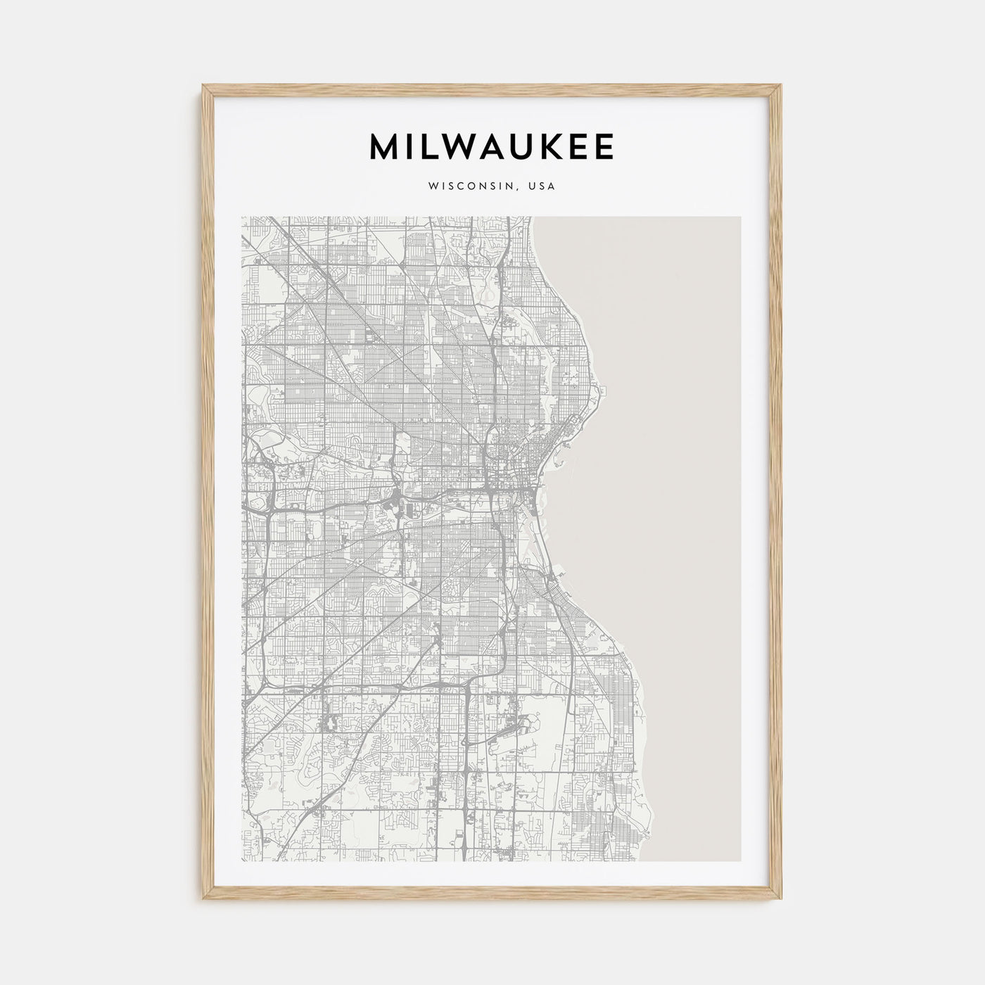 Milwaukee Map Portrait Poster