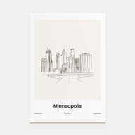 Minneapolis Drawn Poster