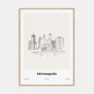 Minneapolis Drawn Poster