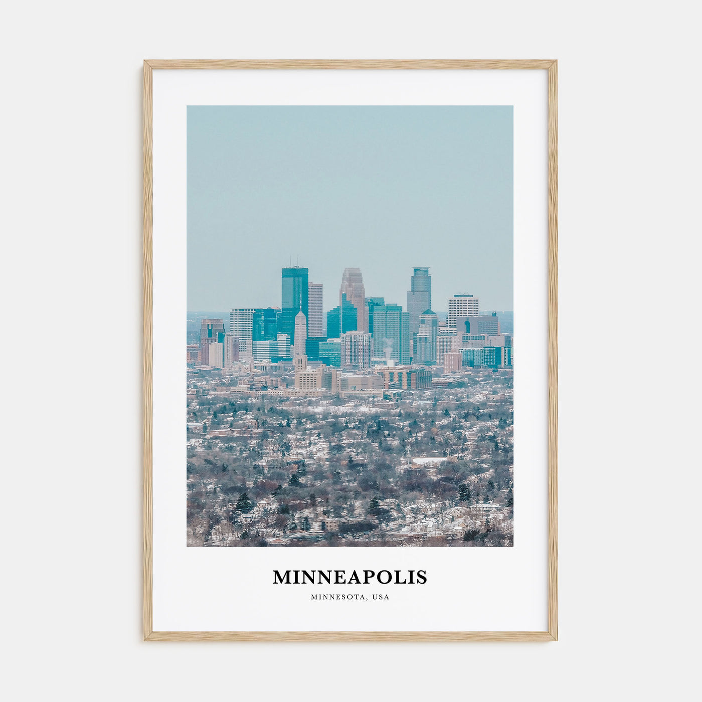 Minneapolis Portrait Color No 1 Poster