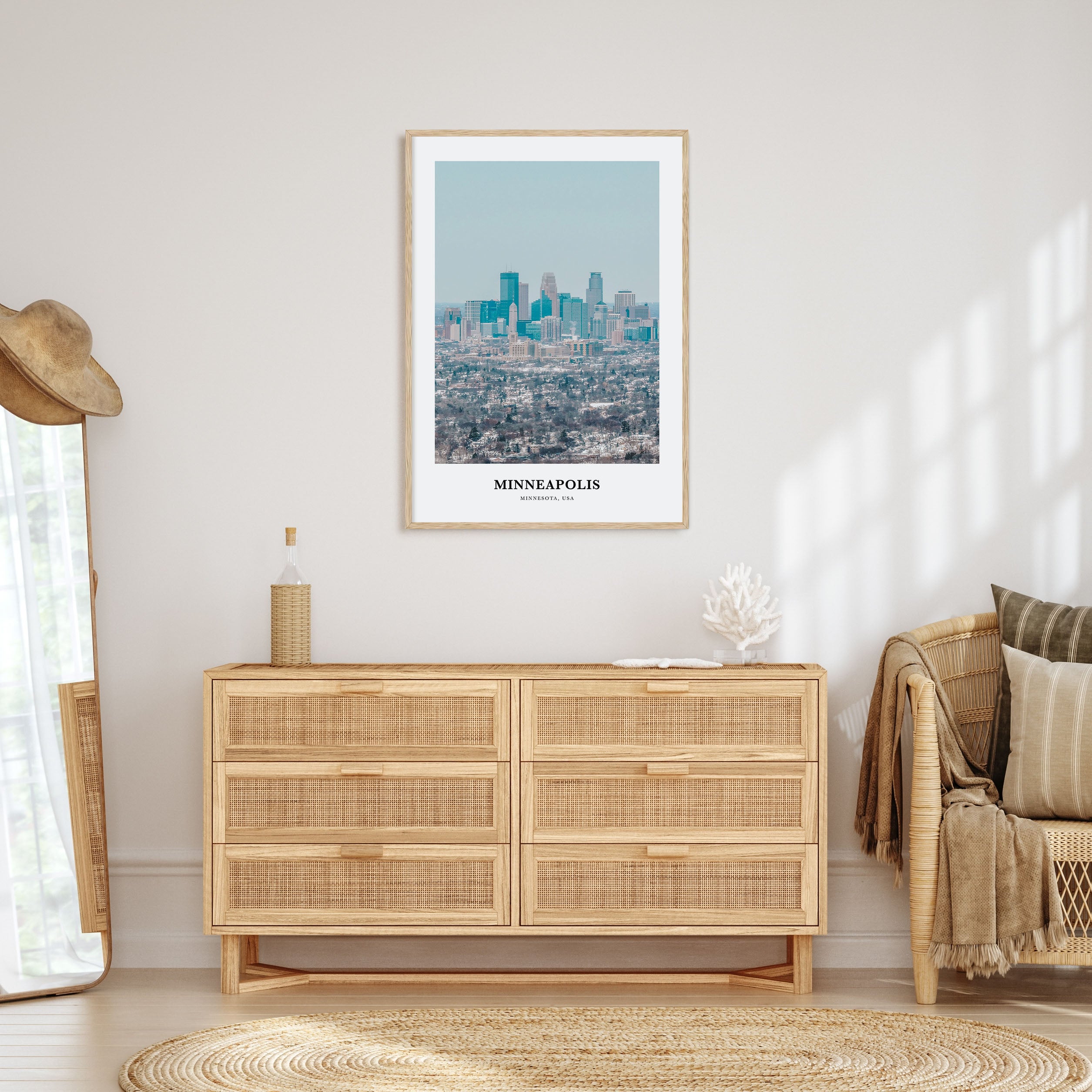 Minneapolis Portrait Color No 1 Poster