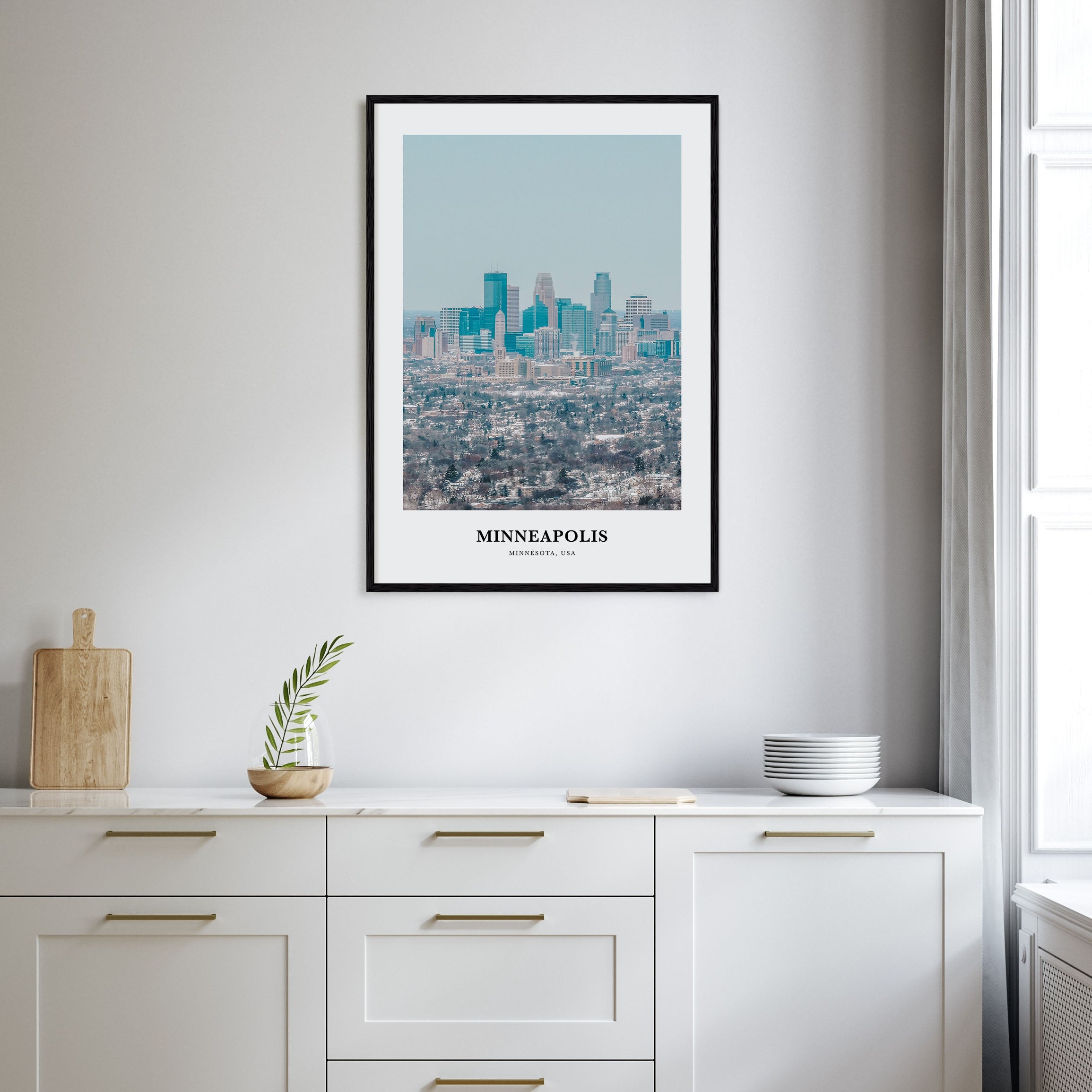 Minneapolis Portrait Color No 1 Poster