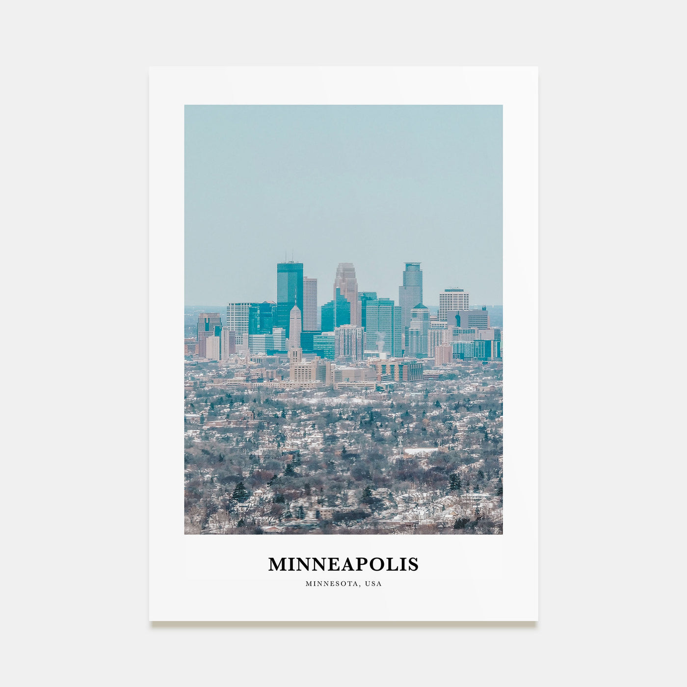 Minneapolis Portrait Color No 1 Poster
