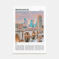 Minneapolis Travel Color No 2 Poster