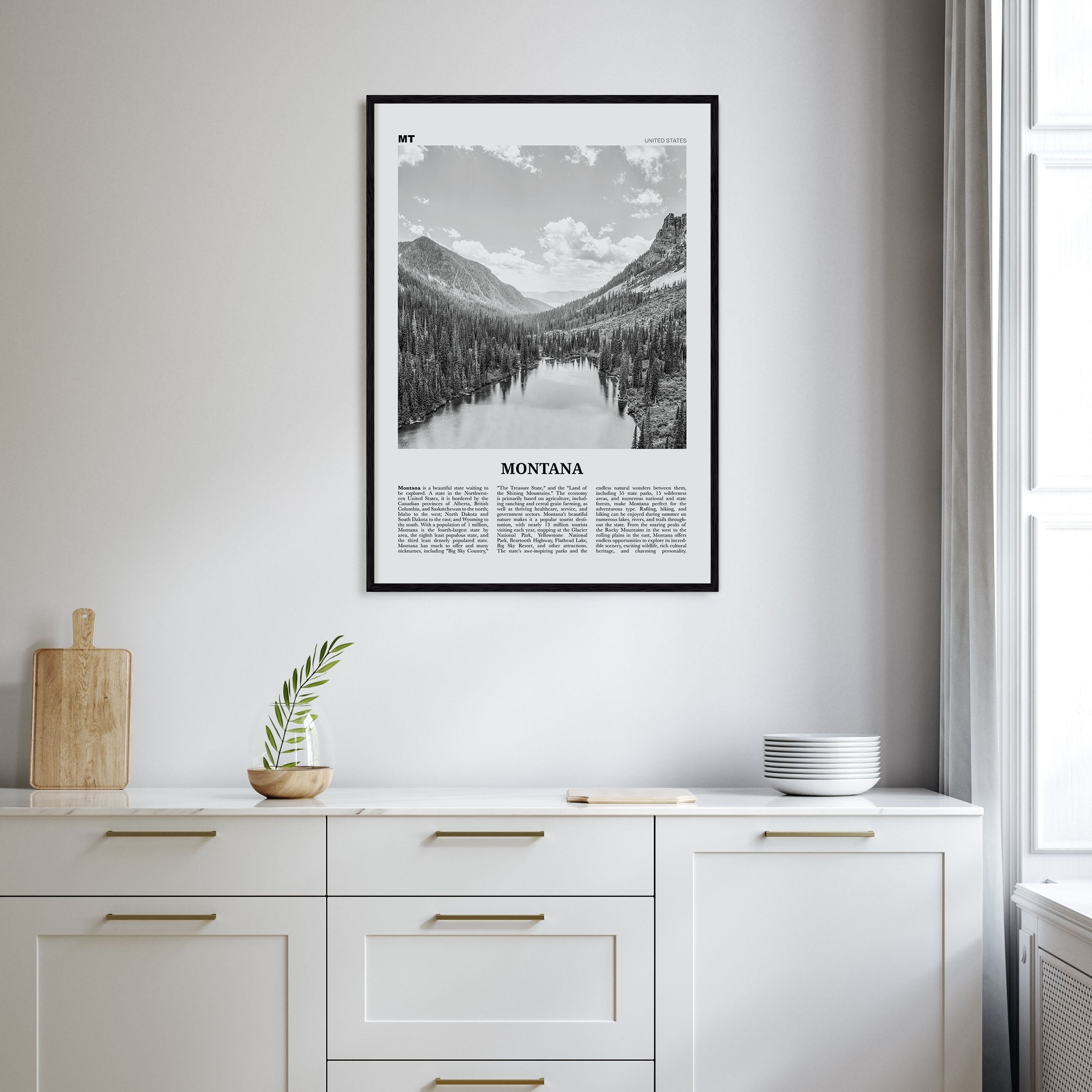Montana Travel B&W No 1 Poster