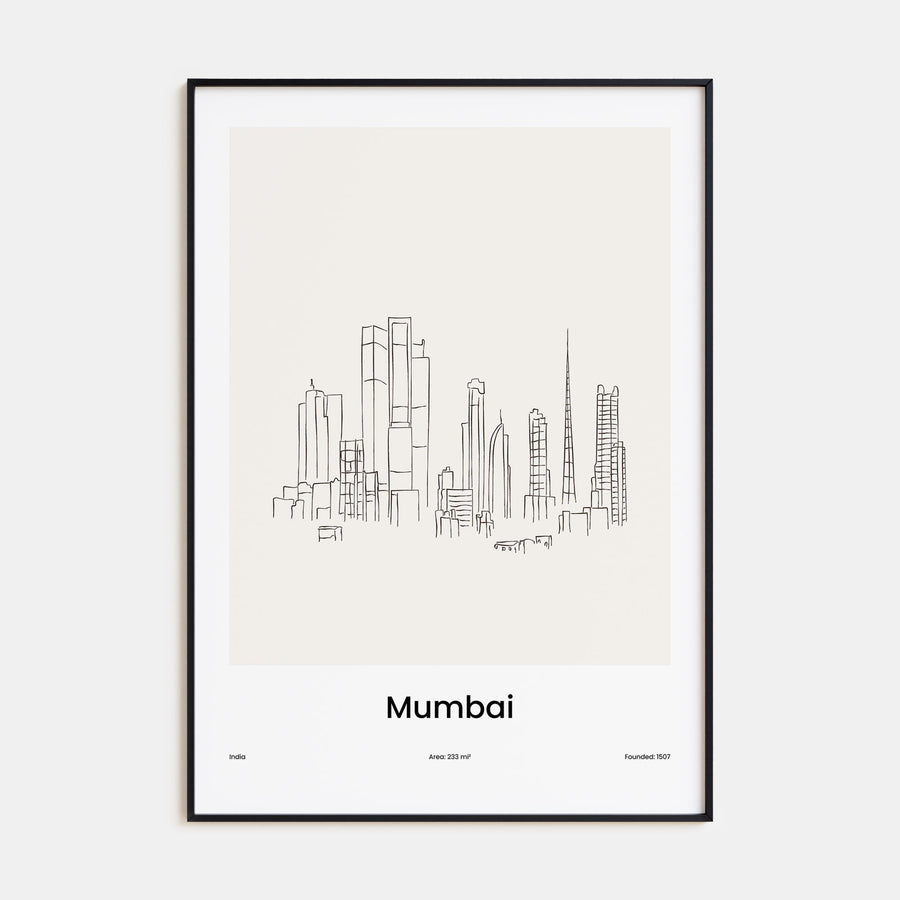 Mumbai Drawn Poster