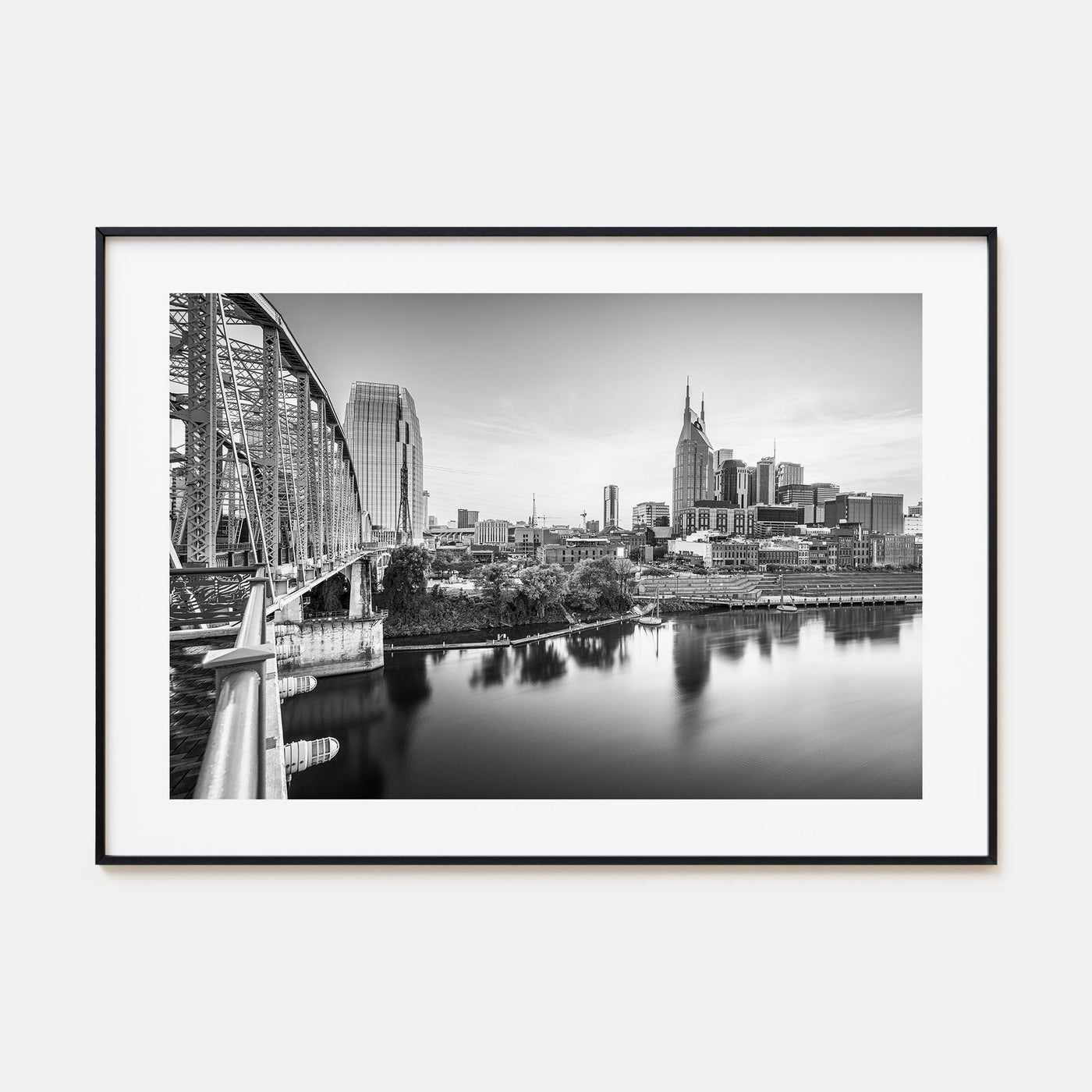 Nashville Landscape B&W Poster