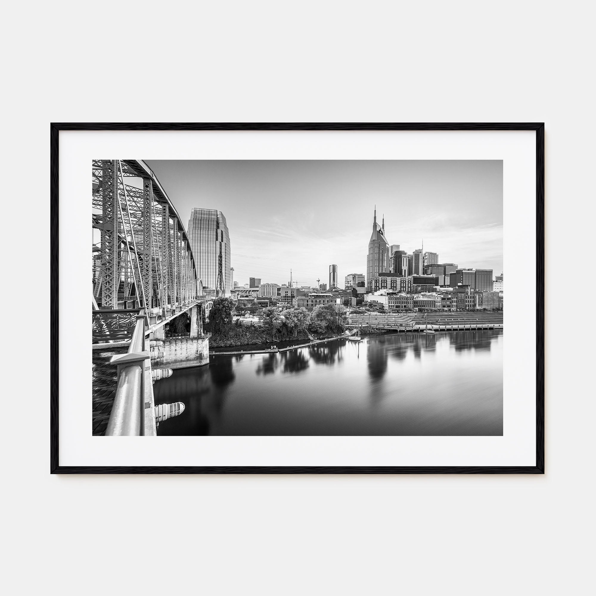Nashville Landscape B&W Poster