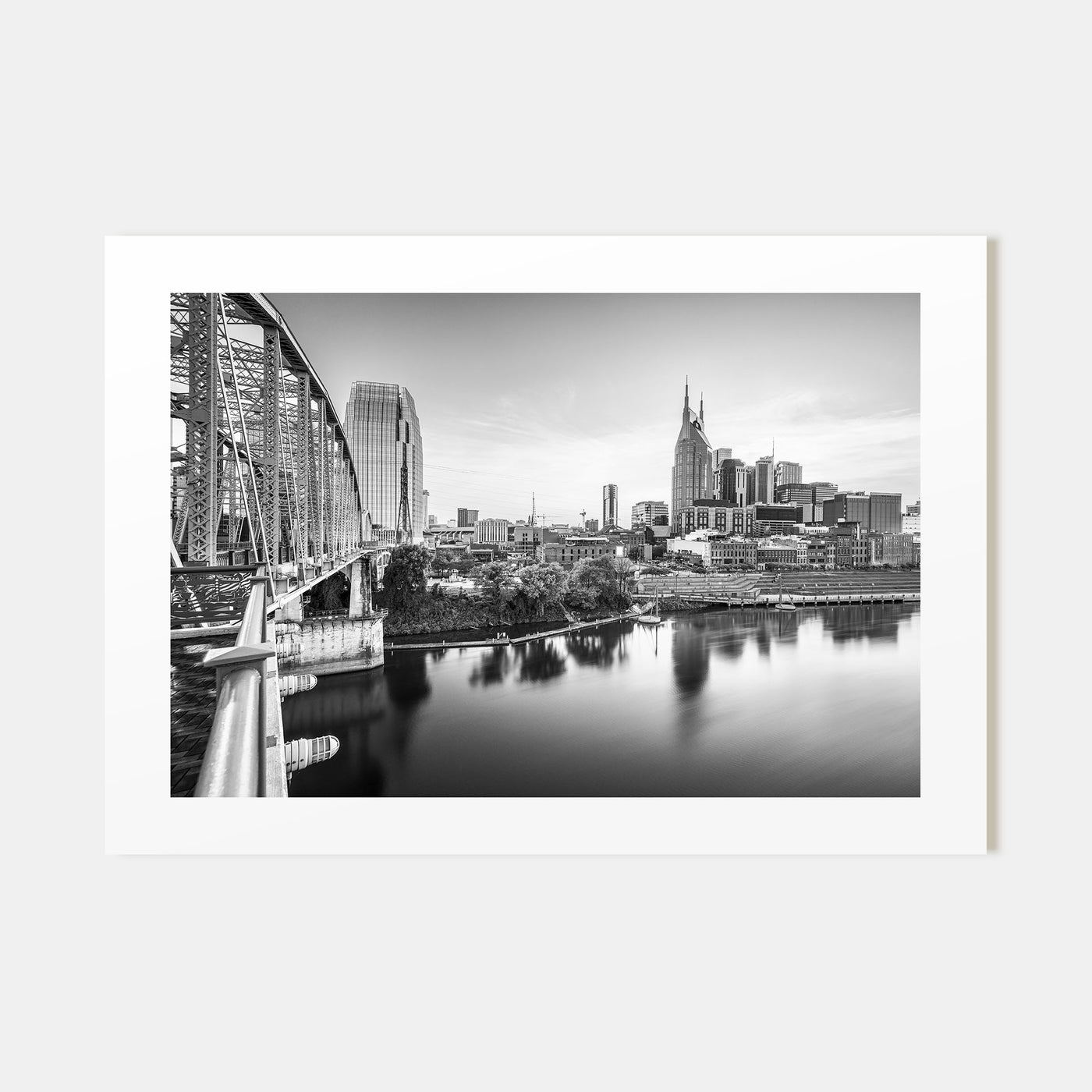 Nashville Landscape B&W Poster