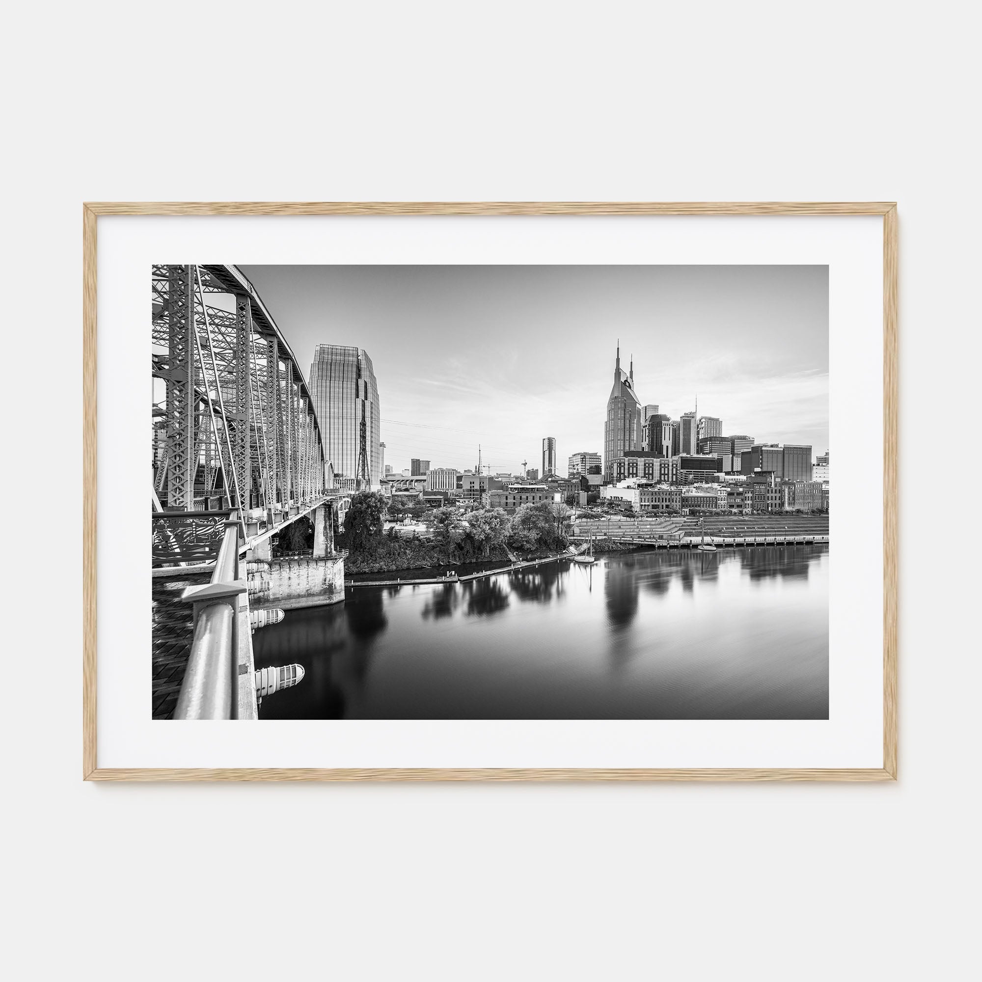 Nashville Landscape B&W Poster