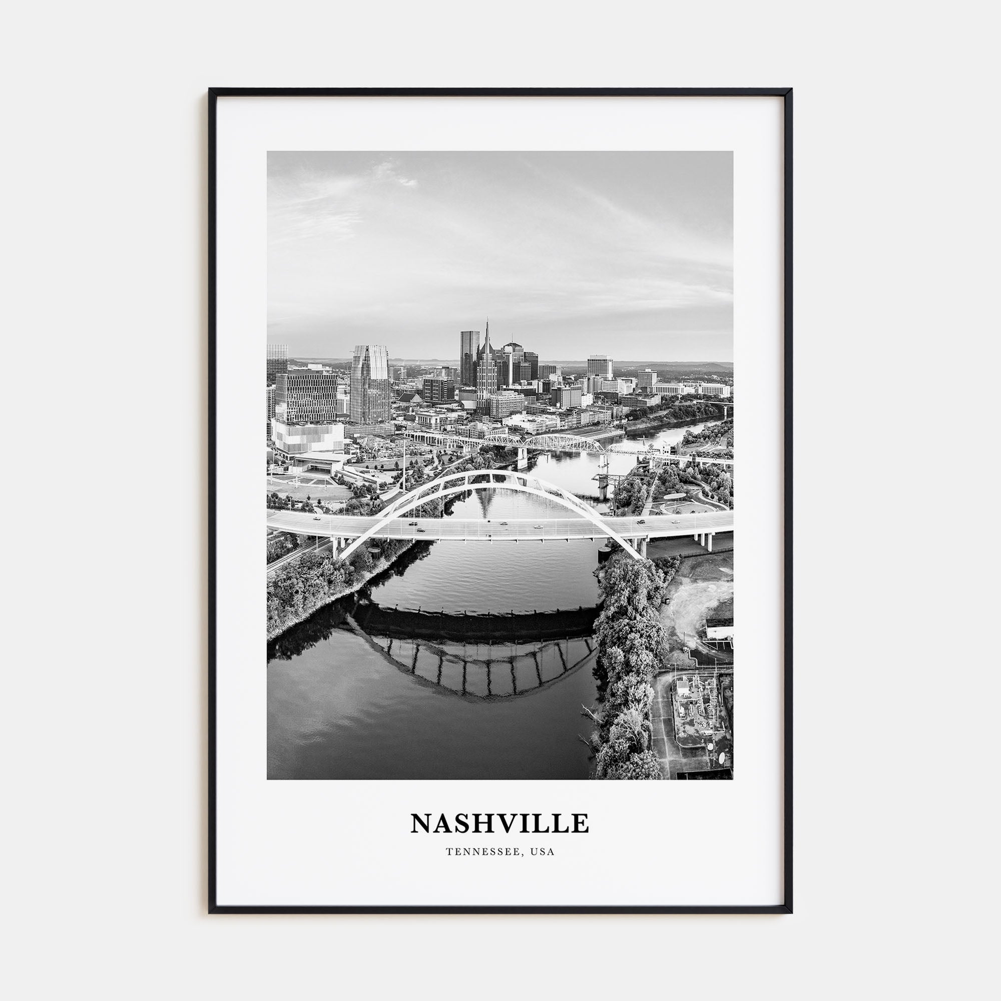 Nashville Portrait B&W No 1 Poster