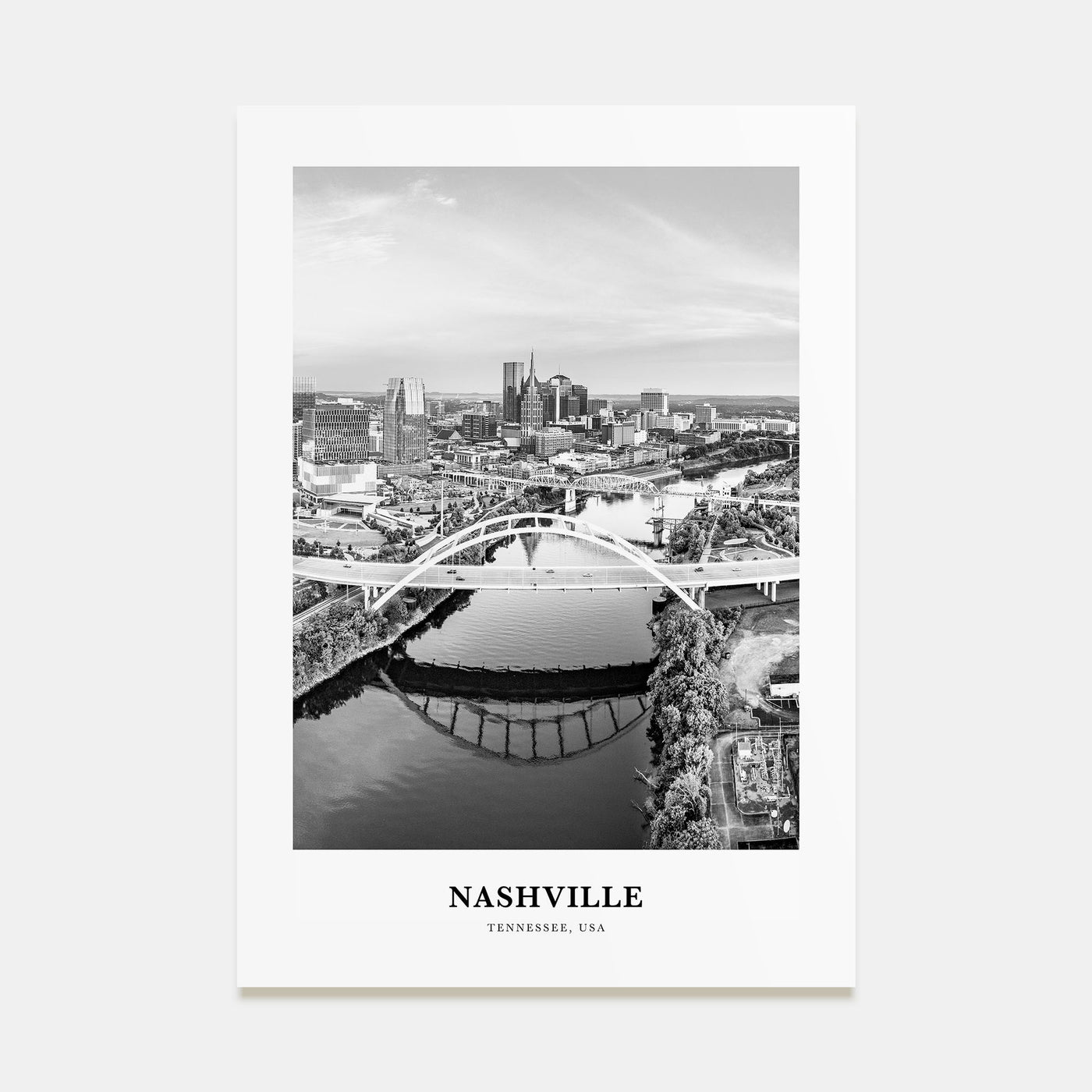 Nashville Portrait B&W No 1 Poster