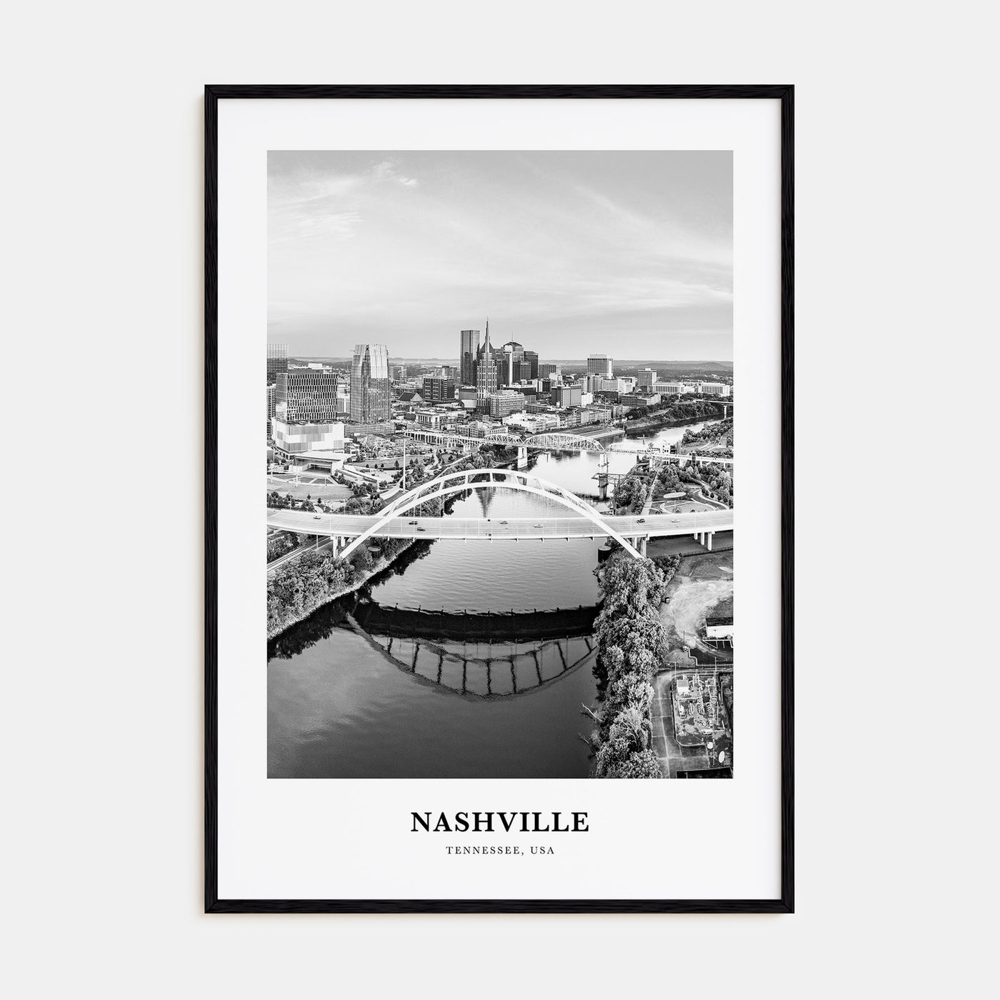 Nashville Portrait B&W No 1 Poster