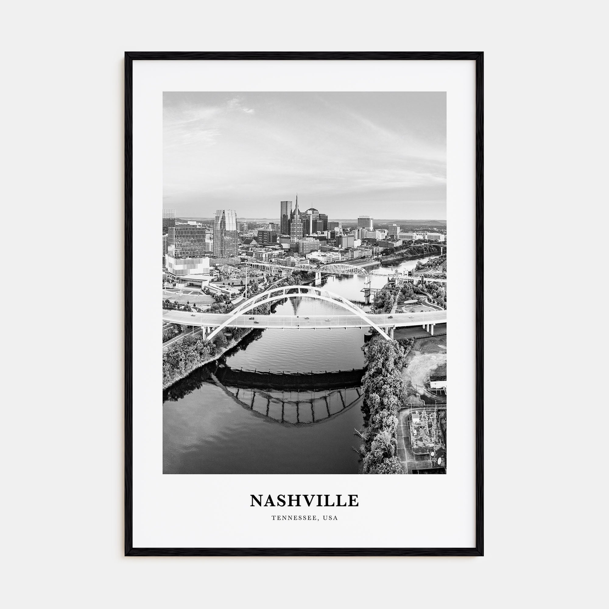 Nashville Portrait B&W No 1 Poster