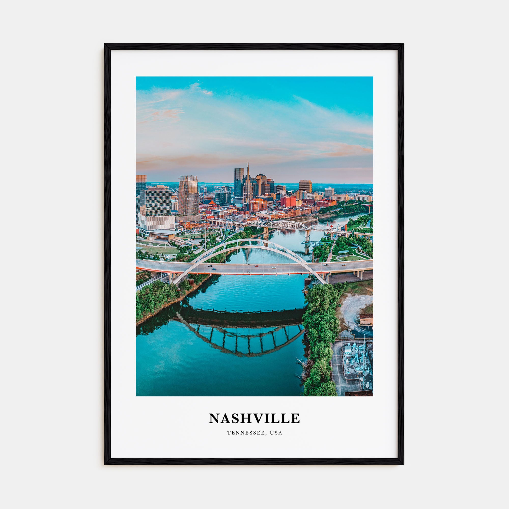 Nashville Portrait Color Poster