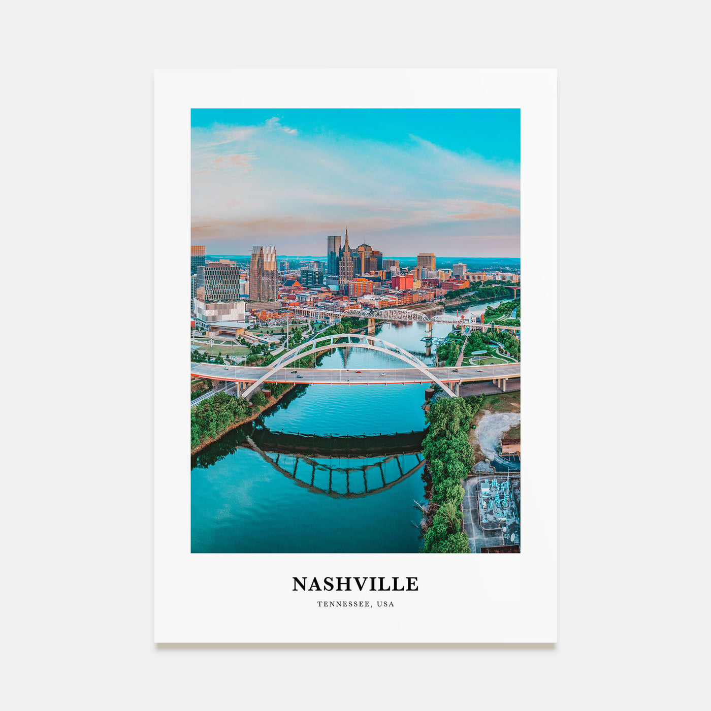 Nashville Portrait Color Poster