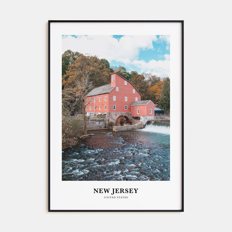 New Jersey Portrait Color No 1 Poster