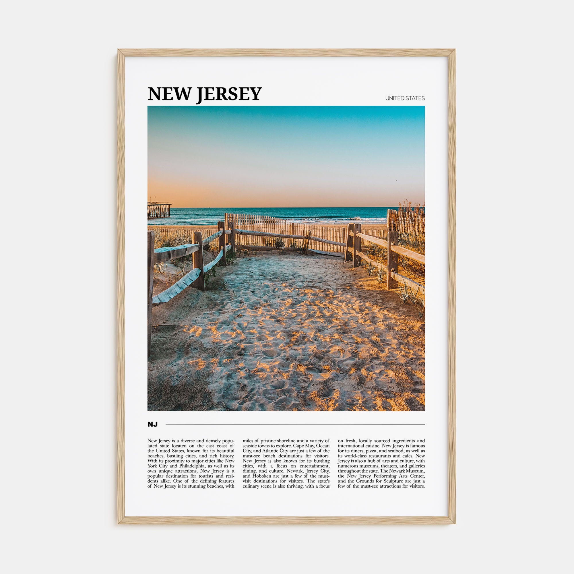 New Jersey Travel Color No 2 Poster