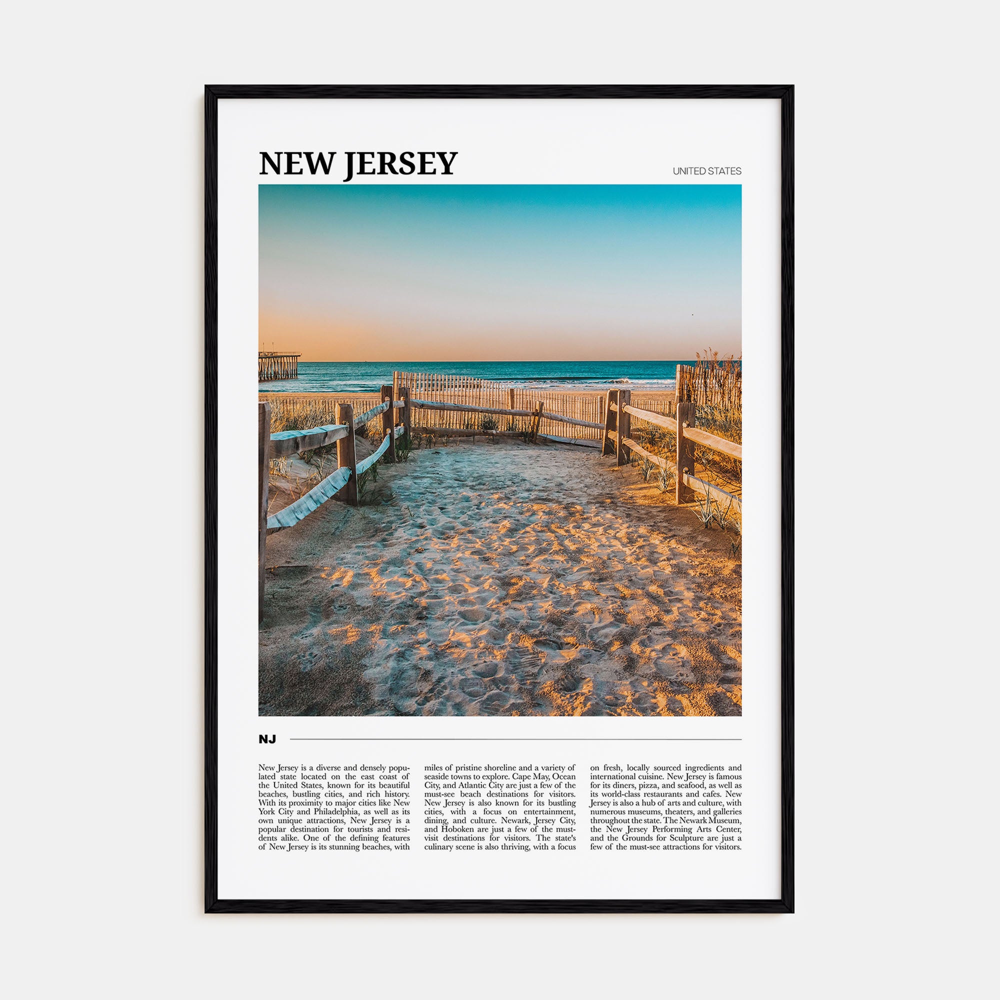 New Jersey Travel Color No 2 Poster