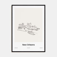 New Orleans Drawn No 1 Poster