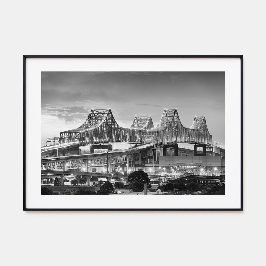 New Orleans Landscape B&W Poster