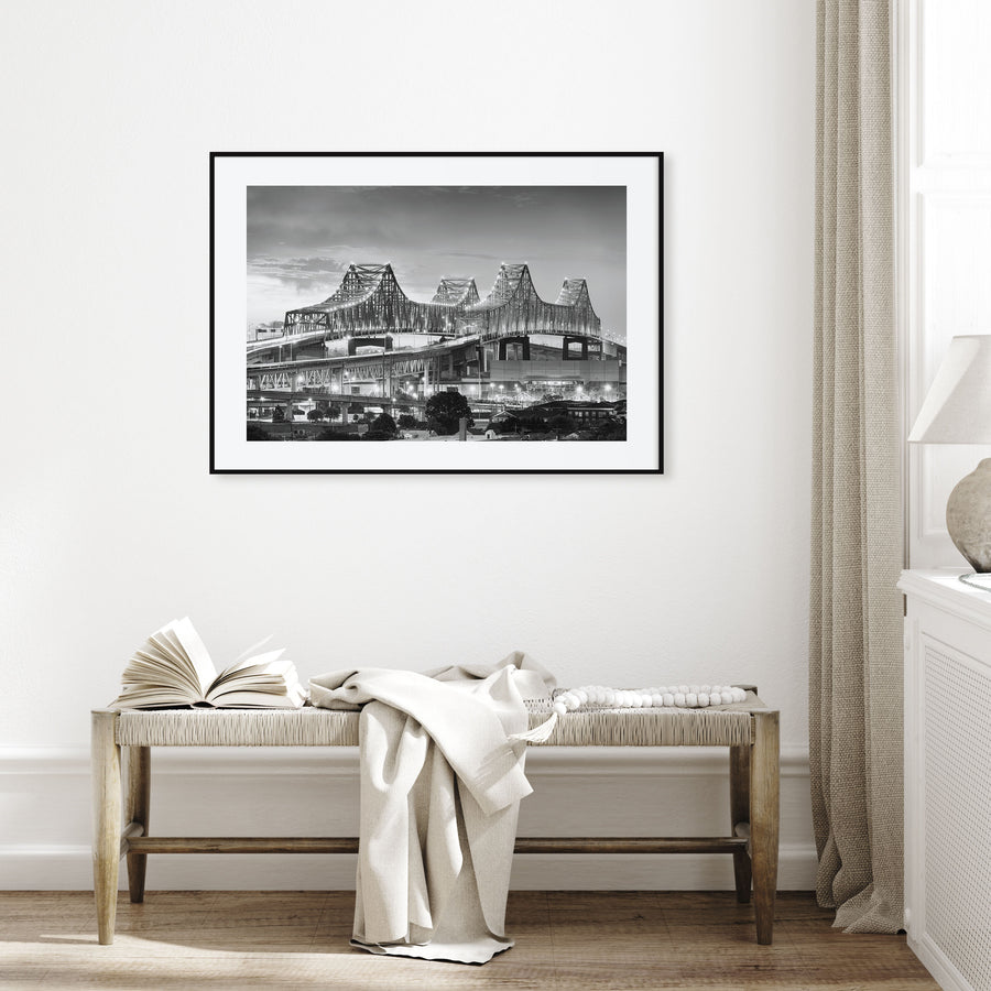New Orleans Landscape B&W Poster