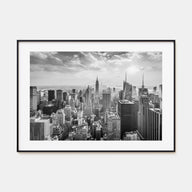 New York City Landscape B&W No 1 Poster