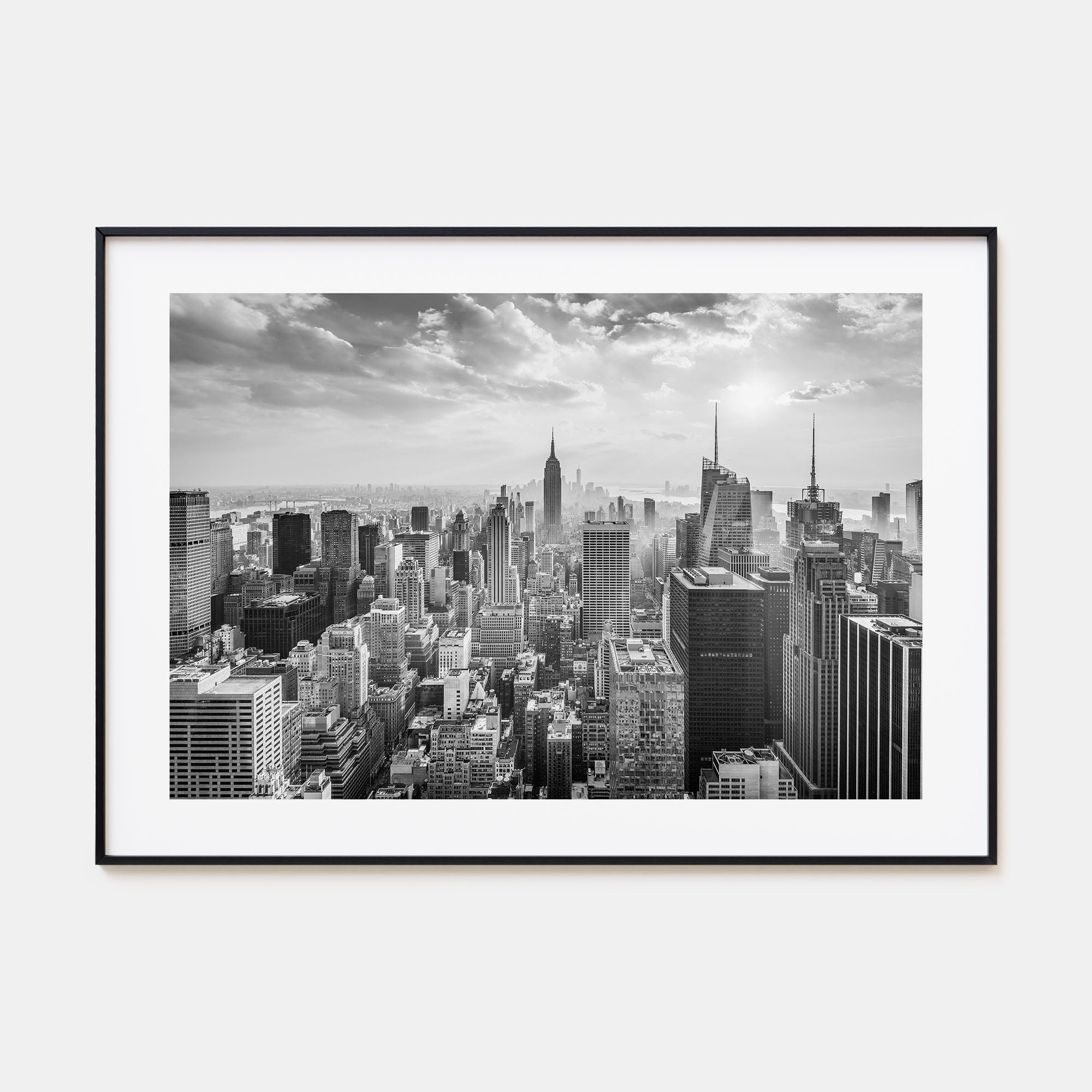 New York City Landscape B&W No 1 Poster