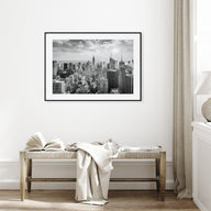 New York City Landscape B&W No 1 Poster