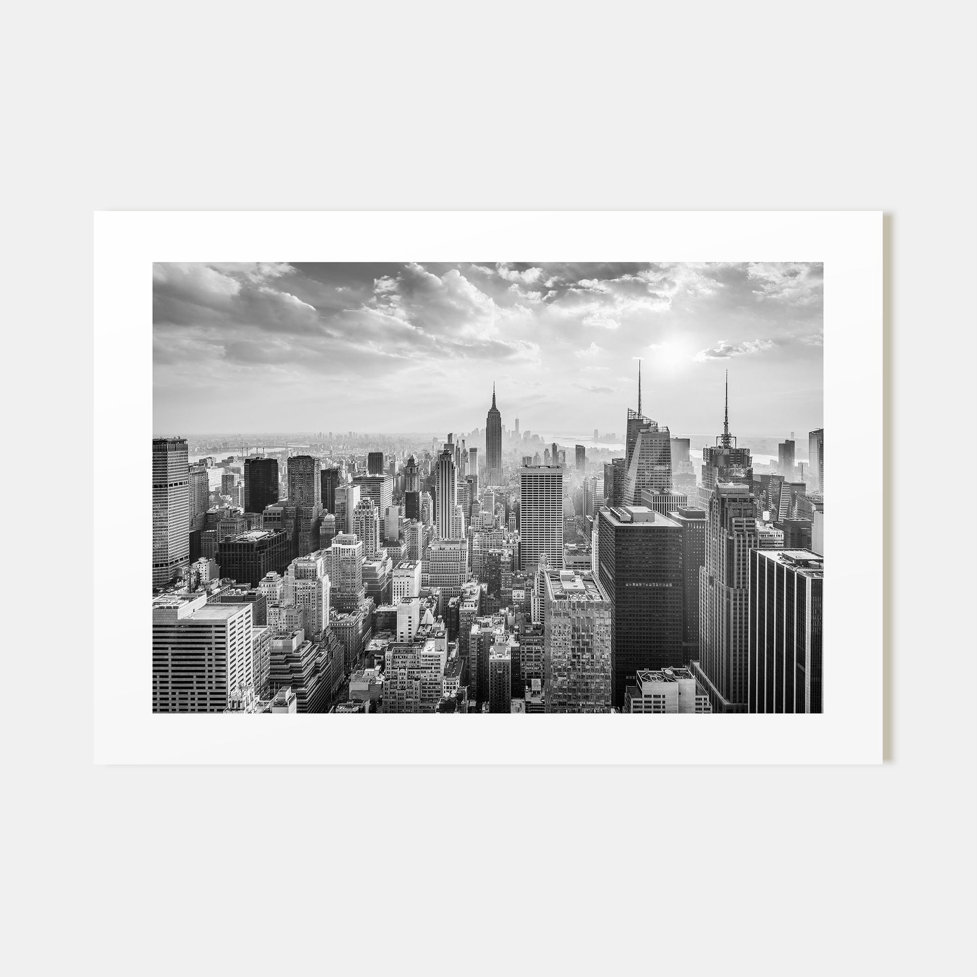 New York City Landscape B&W No 1 Poster