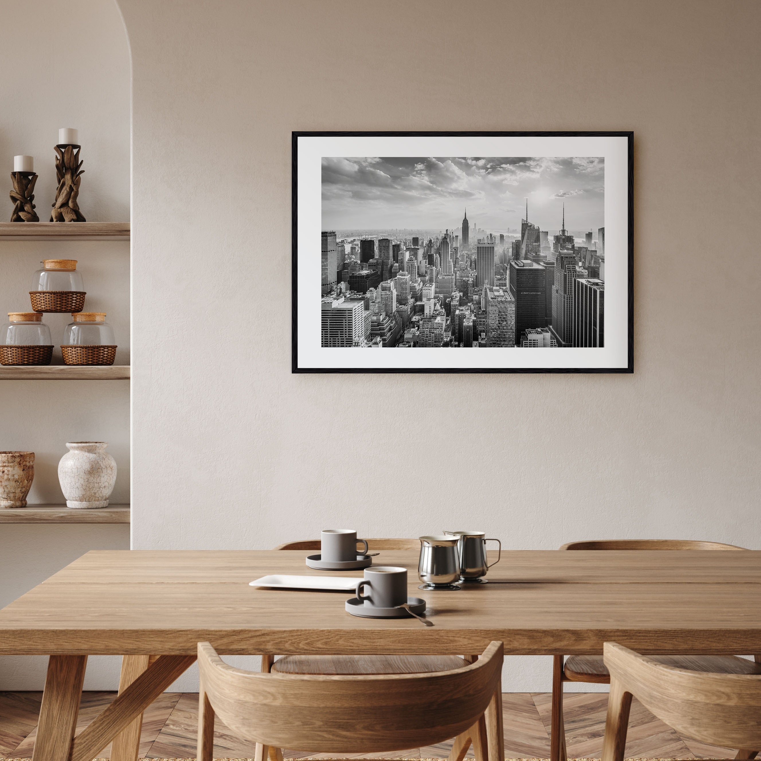 New York City Landscape B&W No 1 Poster