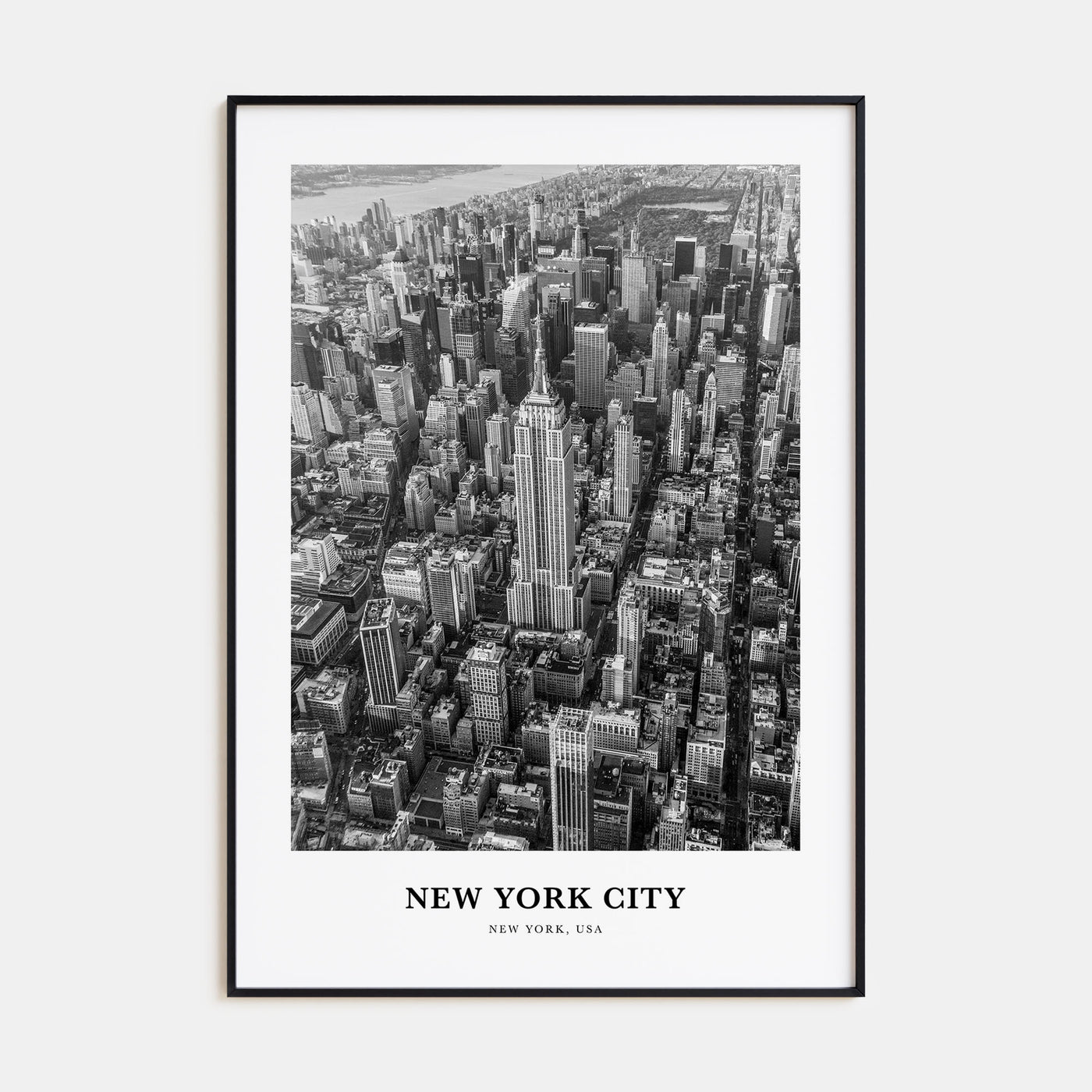 New York City Portrait B&W No 2 Poster