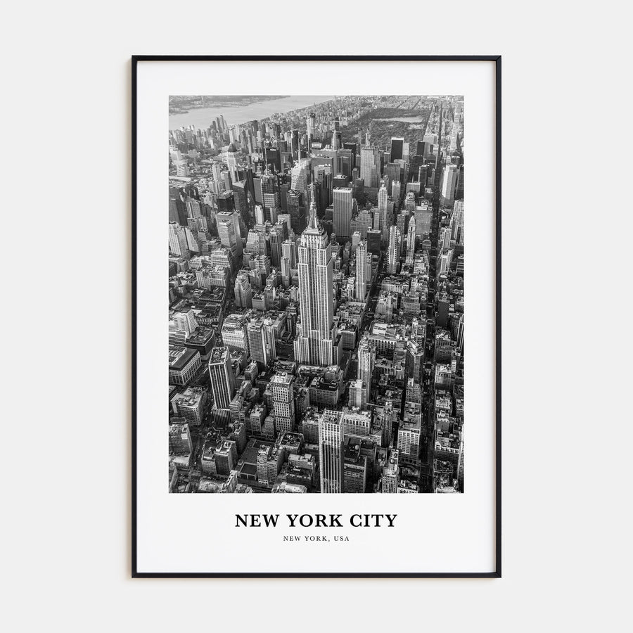 New York City Portrait B&W No 2 Poster