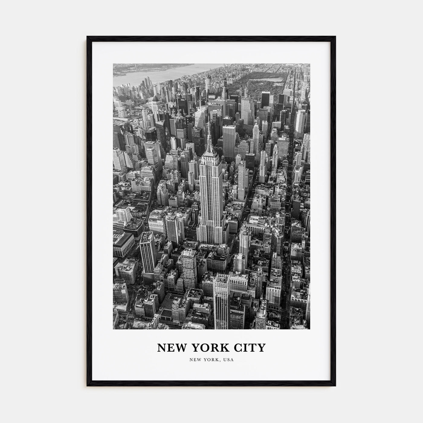 New York City Portrait B&W No 2 Poster